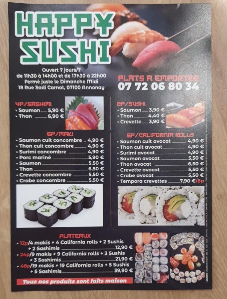 Happy sushi - Menu Image 2